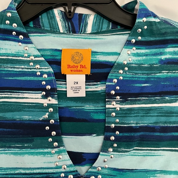 Ladies Tunic Top New in bag opened to take photos 3/4 length sleeves. - Picture 11 of 11